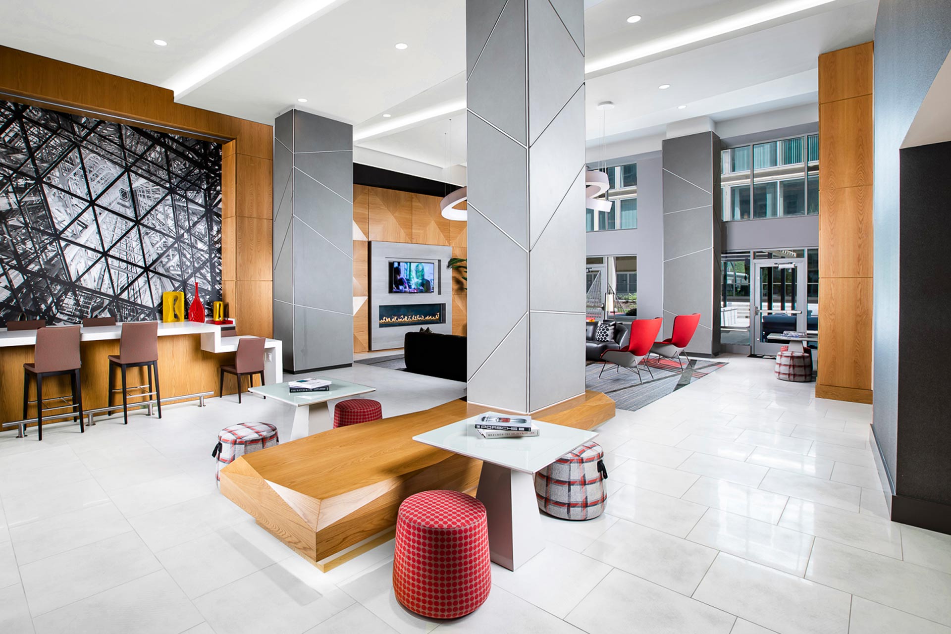 Modern on M welcomes you to our stunning and spacious lobby.