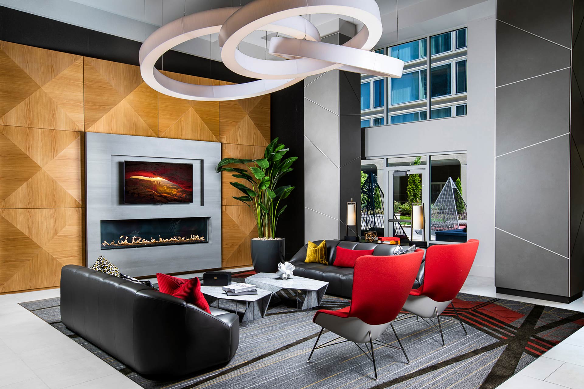 Across the community there is a comfortable place to meet, work, or rest, around every corner.