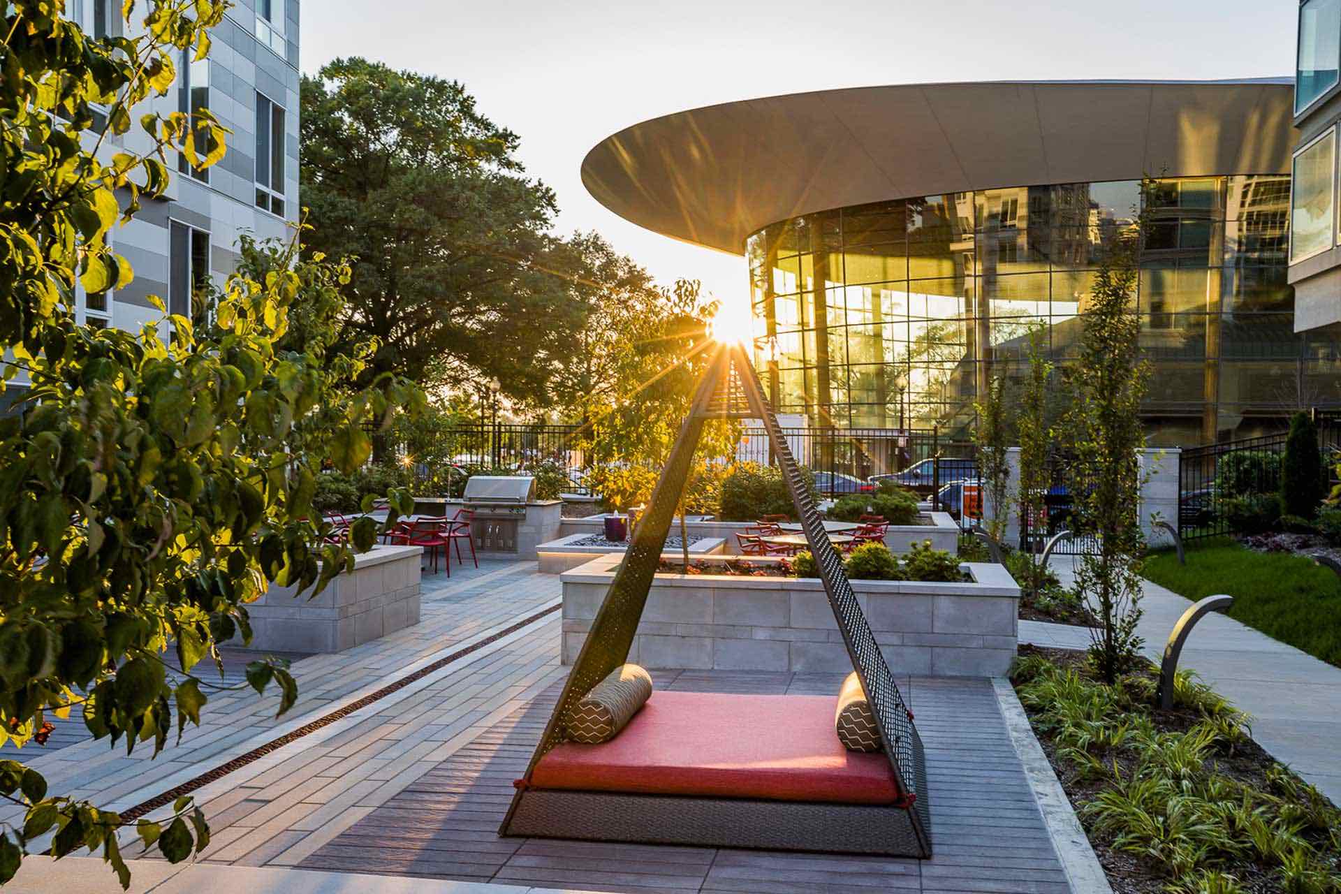 Even from the ground floor, you can take in the sunset and get a real sense of the beauty of Southwest.